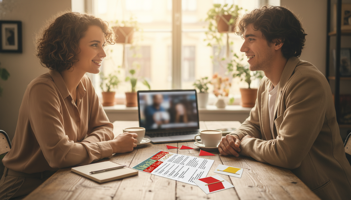 Printable Mindful Dating Checklist for Red & Yellow Flags